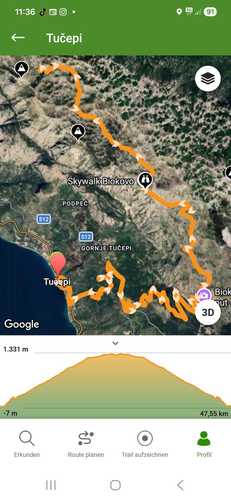 CroBuggy ruta Tučepi Biokovo Skywalk